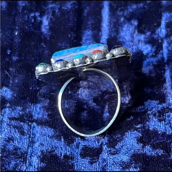 🎉HPBOLD! 925 Malachite Turquoise Onyx Coral Amethyst Lapis Garnet Sodali… - Picture 11 of 16